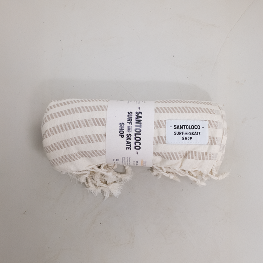 SantoLoco Pestamel Acácia Terry Handtuch Bege