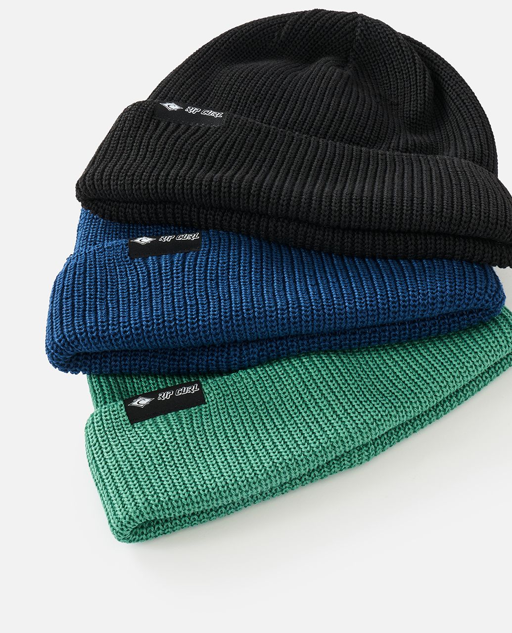 Rip Curl Classic Surf Reg Beanie 3-Pack Black Olive Black / Olive