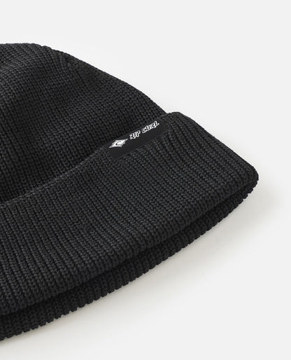 RipCurl Classic Surf Shallow Beanie Ice Grey Black