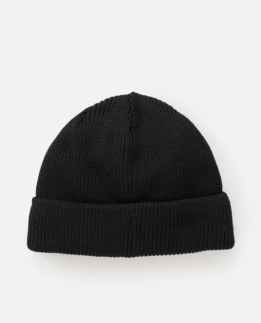 RipCurl Classic Surf Shallow Beanie Ice Grey Black