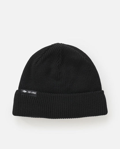 RipCurl Classic Surf Shallow Beanie Ice Grey Black