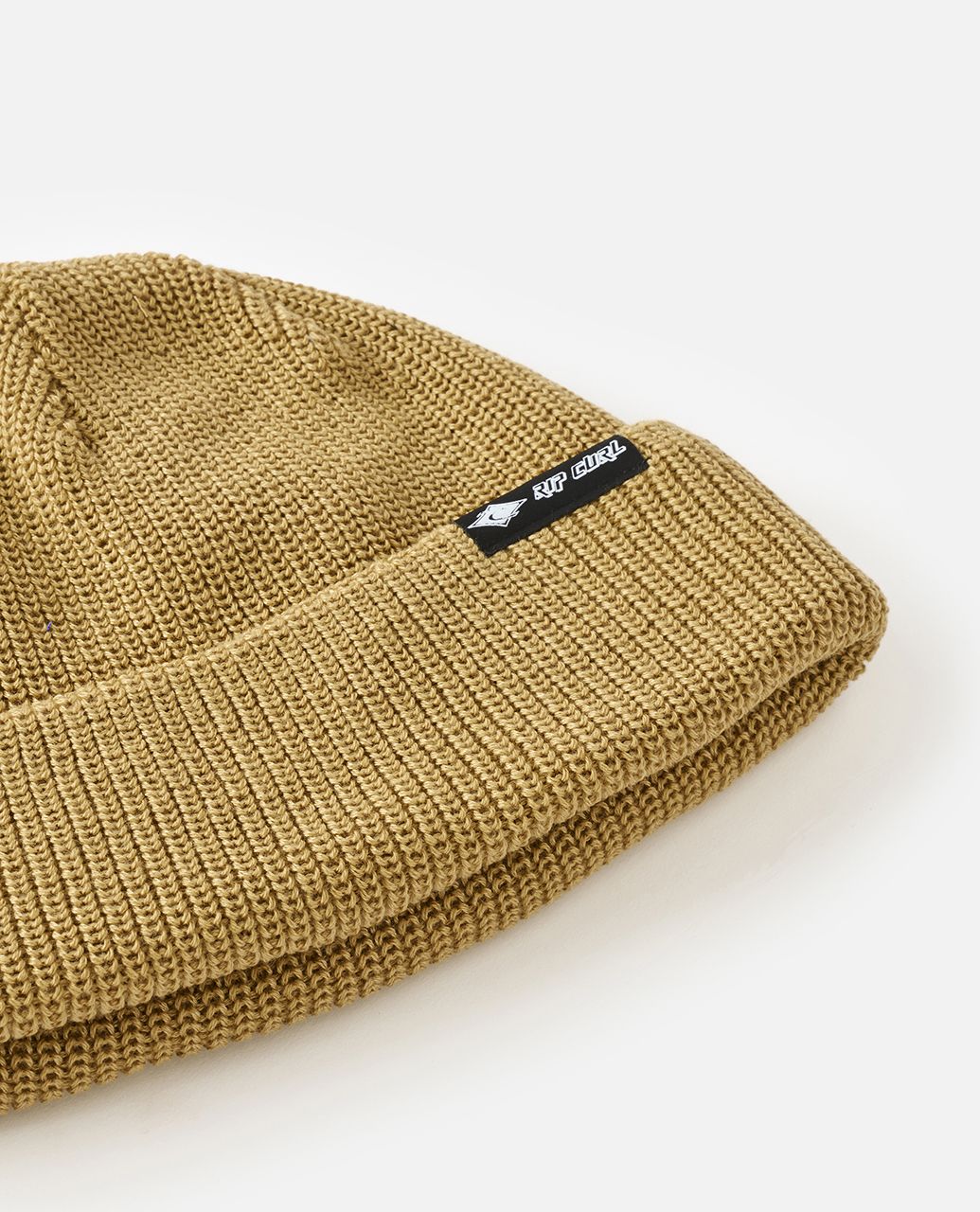 RipCurl Classic Surf Shallow Beanie Ice Grey Mustard Gold