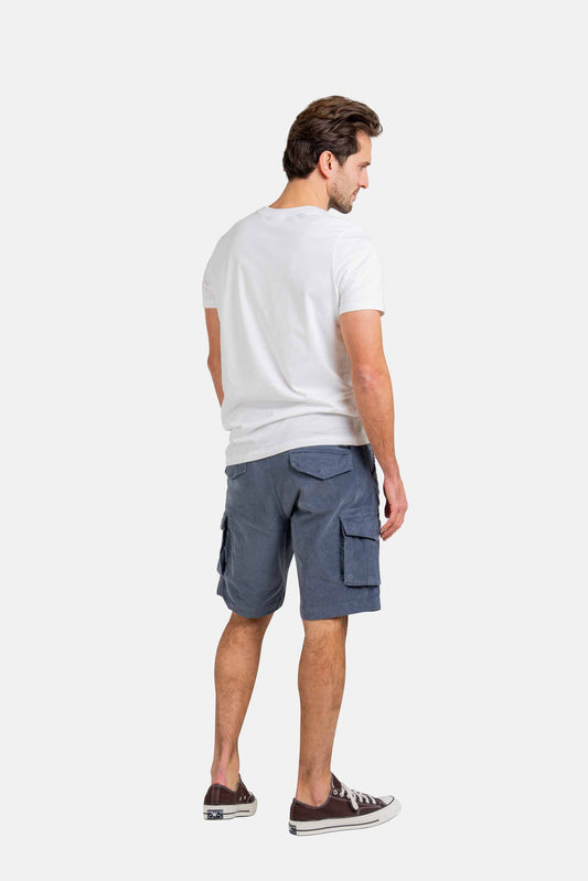 Reell City Cargo Short Baby Cord Grey Blue