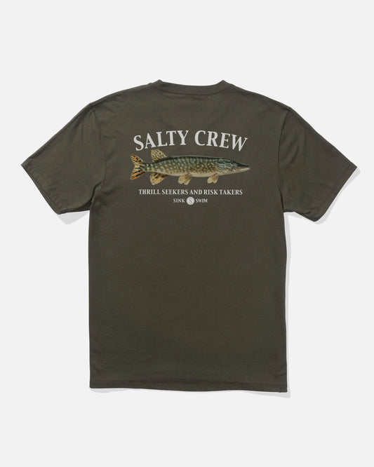 Salty Crew Euro Pike Premium S/S Tee Dusty Olive