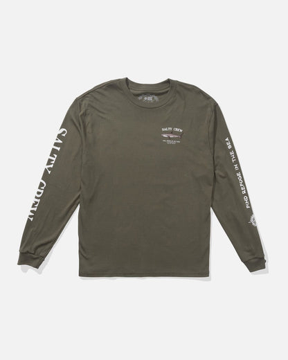 Salty Crew Bruce Longsleeve Dusty Olive