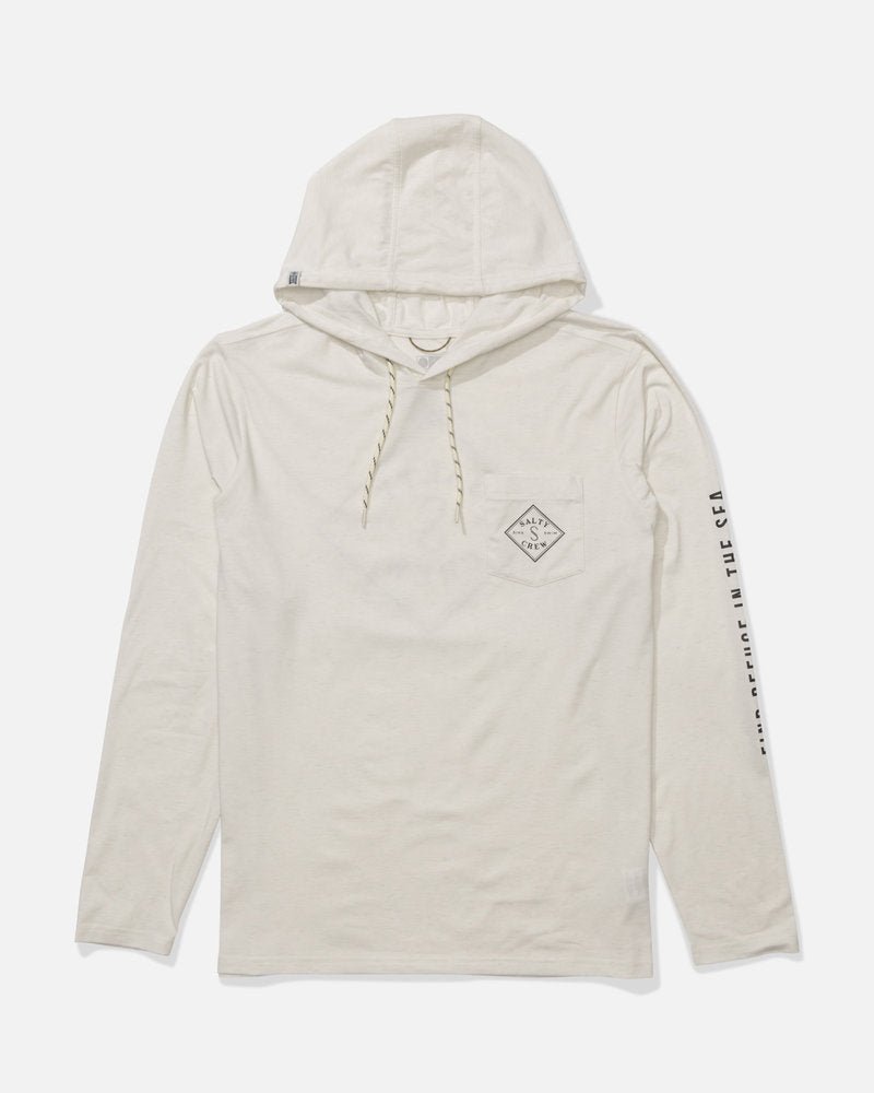 Salty Crew Tippet Hood Tech Tee White