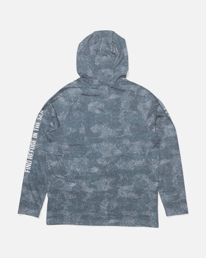 Salty Crew Mariner Hood Tech Tee Navy
