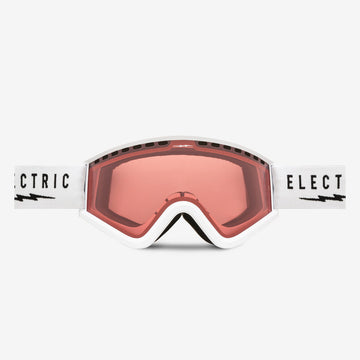 Óculos de snowboard elétricos EGV MatteBranco/ Rosa 