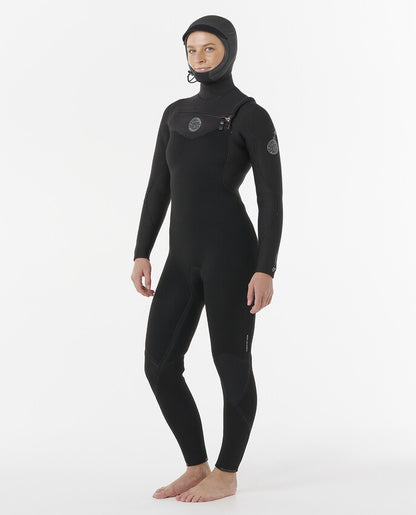 Rip Curl Wms Flashbomb 6/4 Chest Zip Hood Wetsuit