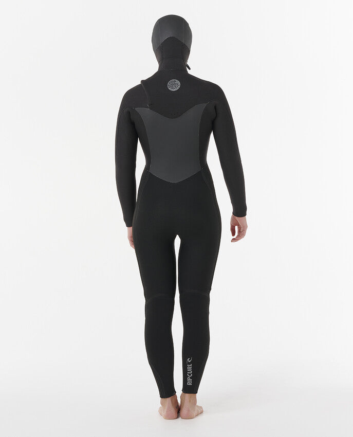 Rip Curl Wms Flashbomb 6/4 Chest Zip Hood Wetsuit