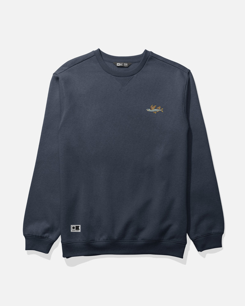 Salty Crew Worn In Crew Fleece Navy