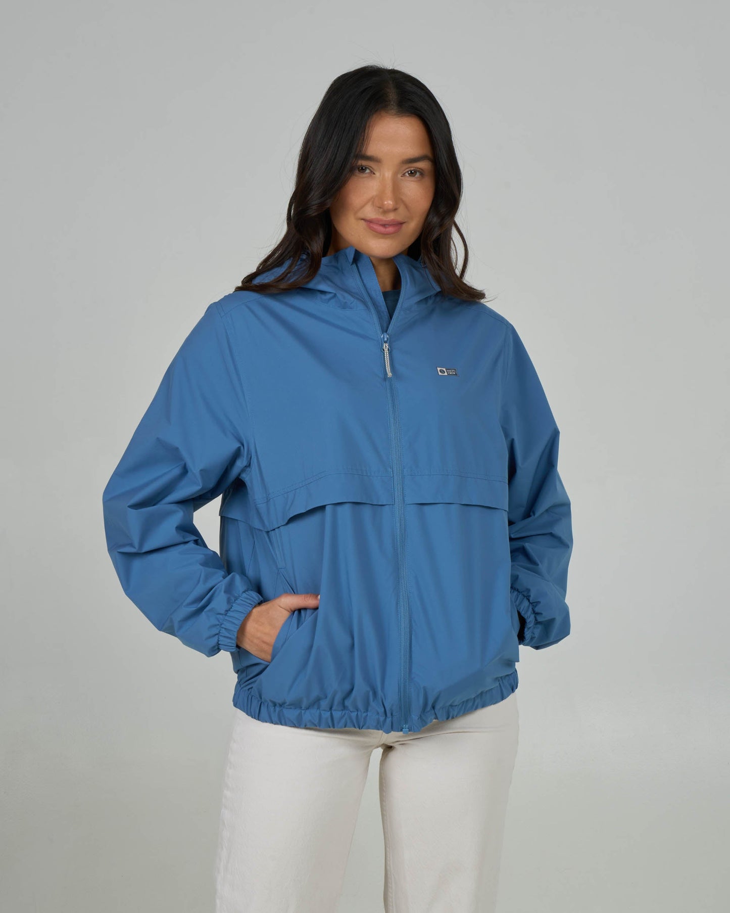 Salty Crew Barrier Windbreaker Blue Horizon