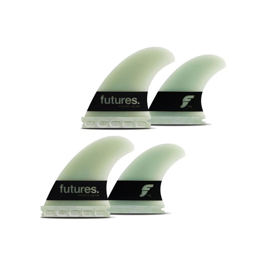 FUTURES Big Wave Quad Fin Set Paddle Gun G10 N/A Grün 0.0