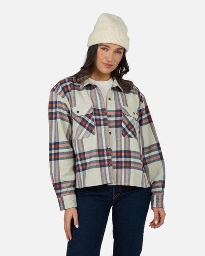 Salty Crew Nomad Flannel Midnight Navy