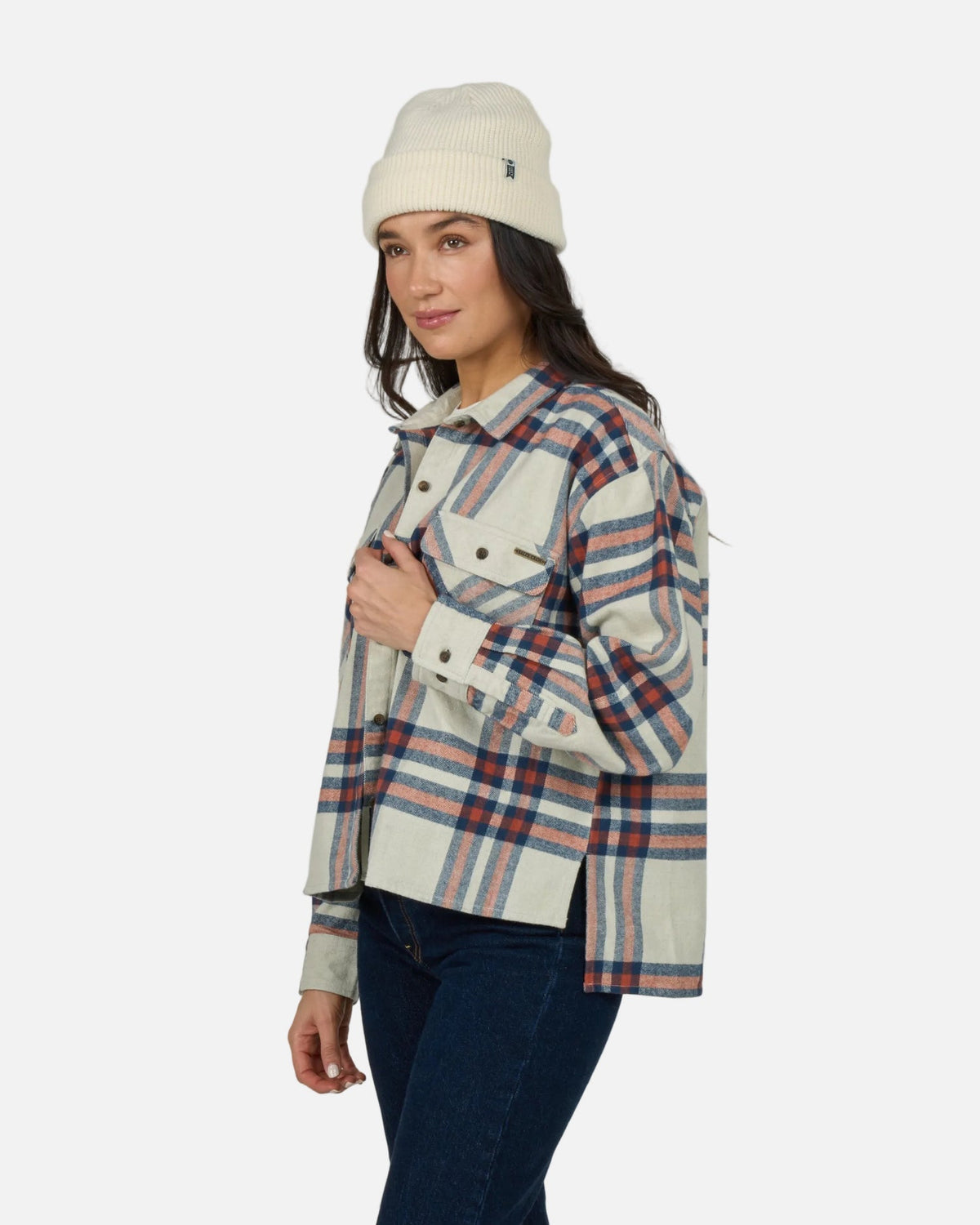 Salty Crew Nomad Flannel Midnight Navy