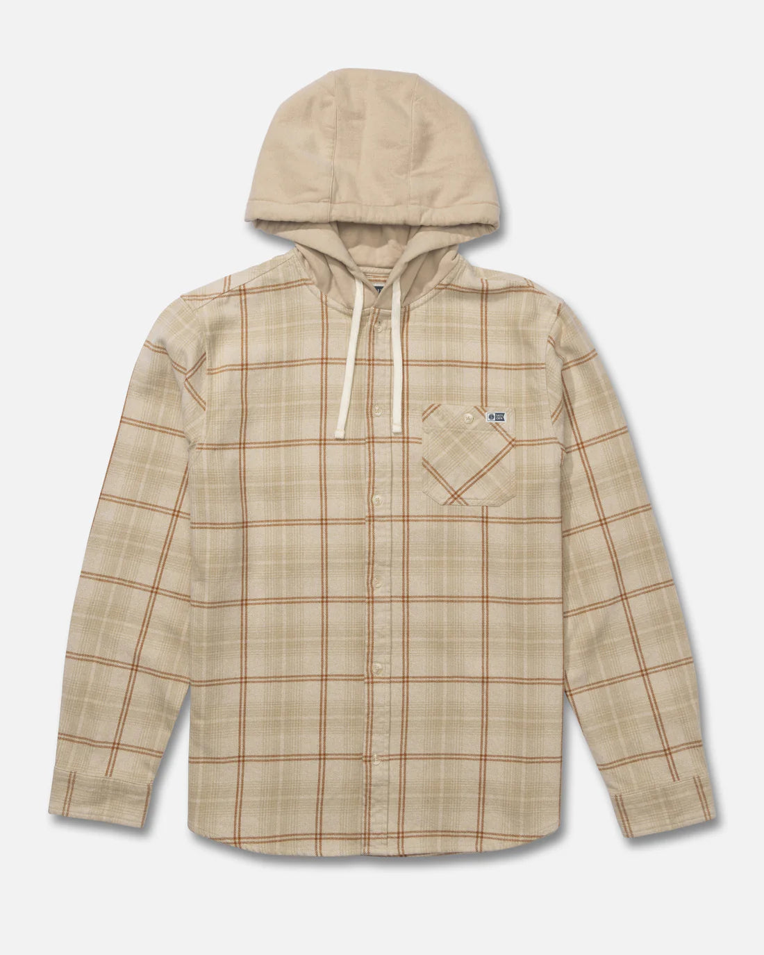 Salty Crew Whitewash Hooded Flannel