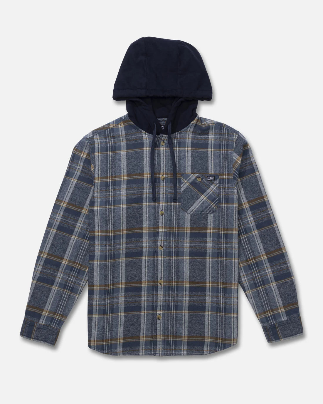 Salty Crew Whitewash Hooded Flannel