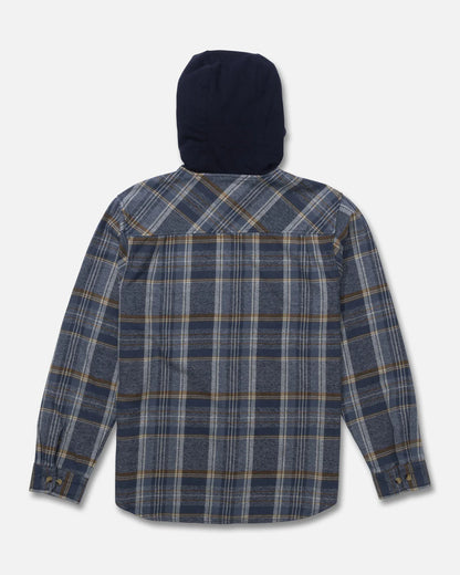 Salty Crew Whitewash Hooded Flannel
