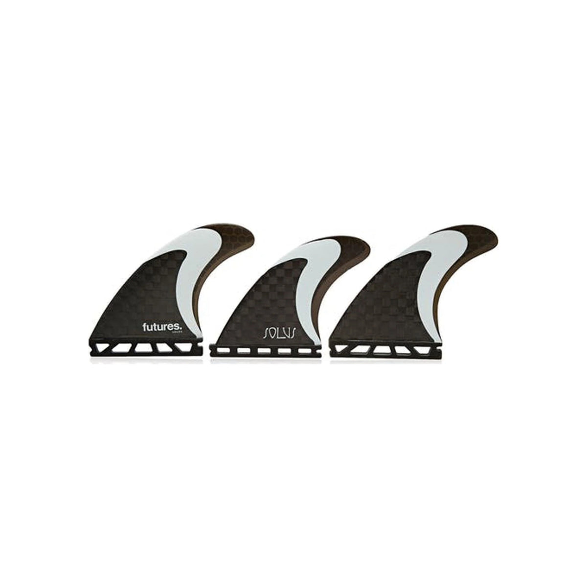 FUTURES Thruster Fin Set Solus Generation M Black 8.5