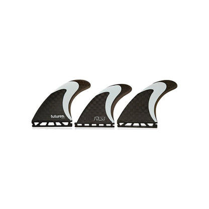 FUTURES Thruster Fin Set Solus Generation M Black 8.5