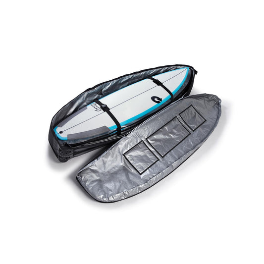 ROAM Boardbag Surfboard Coffin Wheelie Grey