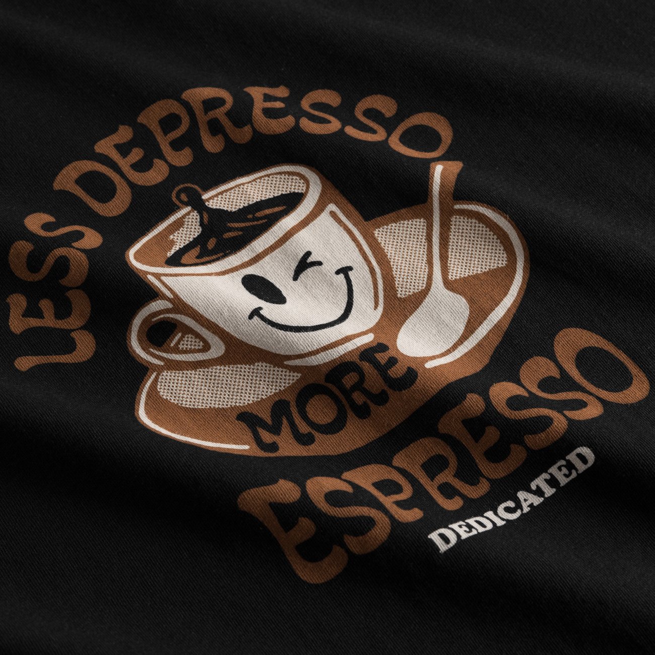 Dedicated T-Shirt Stockholm Depresso Schwarz 