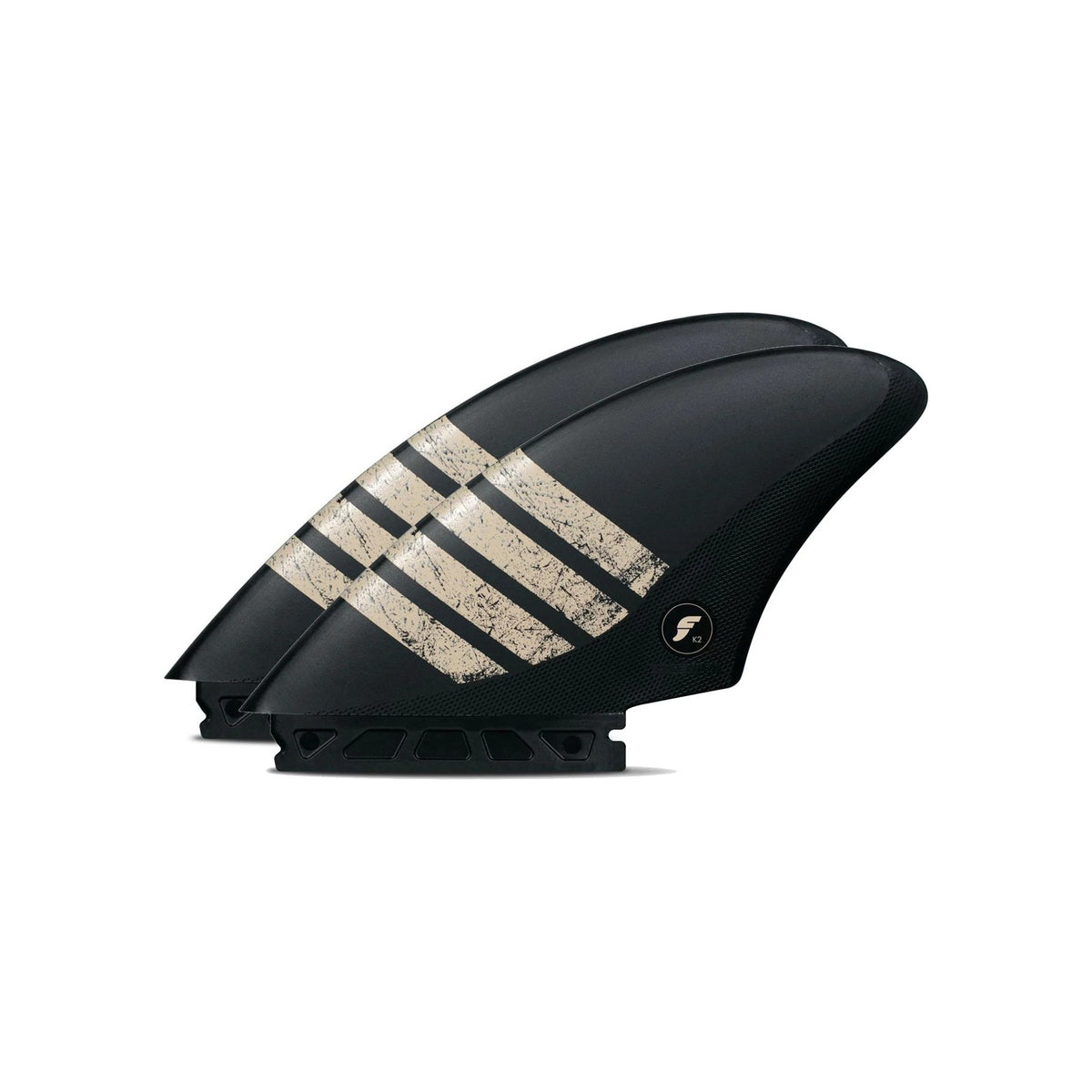 FUTURES Twin Fin Set K2 Keel Alpha Unisize Black