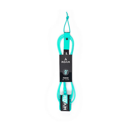 ROAM Surfboard Leash Premium 9.0 Green