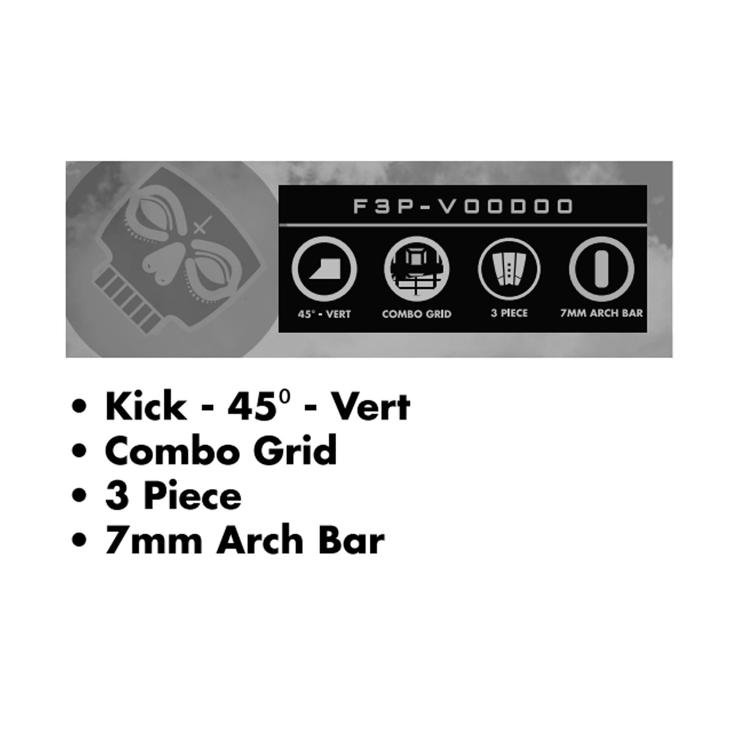 FUTURES Traction Pad Surfboard Footpad Voodoo