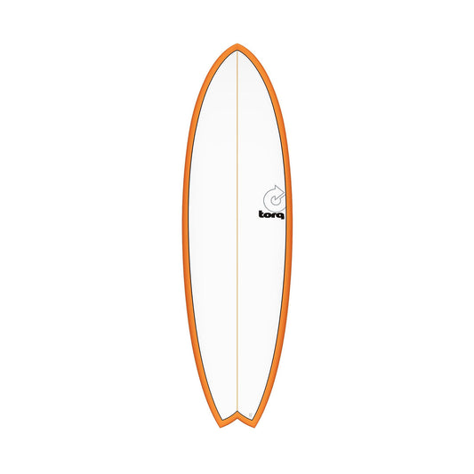 Surfboard TORQ TET MOD Fish Orange Rail