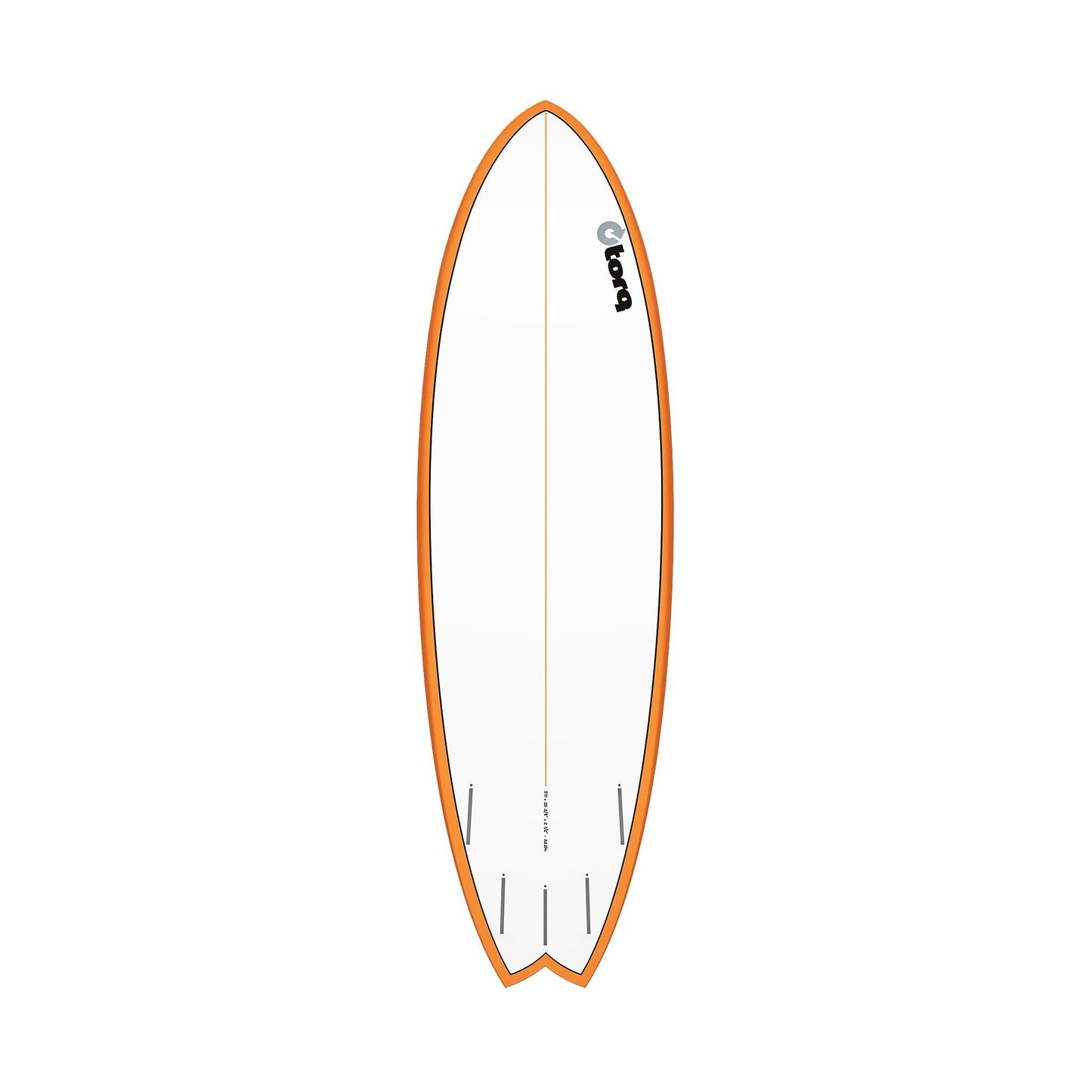 Surfboard TORQ TET MOD Fish Orange Rail