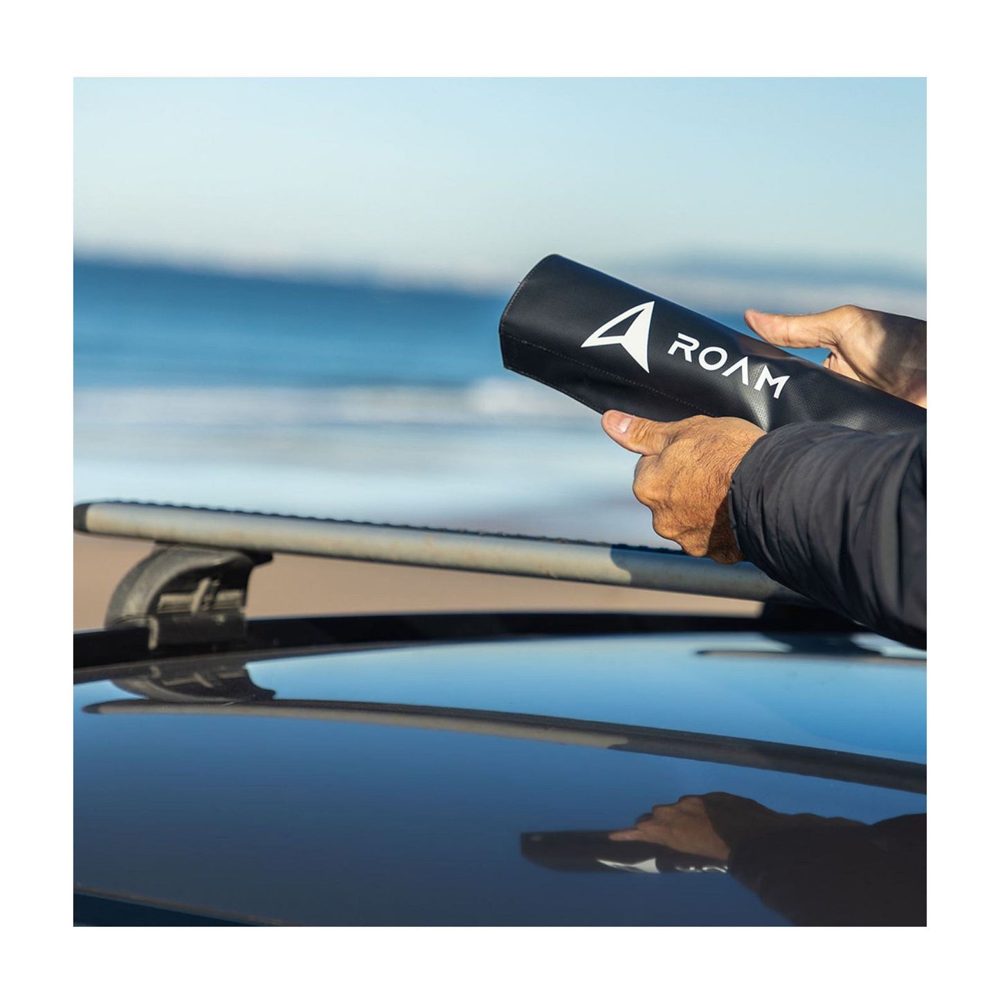 ROAM Round roof pad for surfboards Black