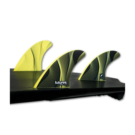 FUTURES Thruster Fin Set P4 Legacy Pivot S Gelb 6.7