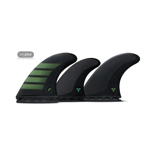 FUTURES Quad Thruster 5 Fin Set F8 Alpha L Olive 6.4