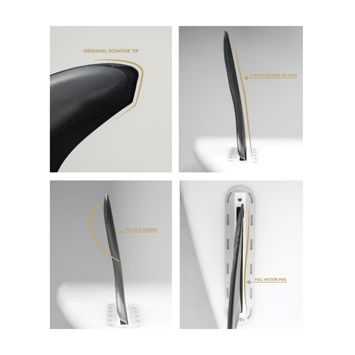 FUTURES Thruster Fin Set VECTOR 3/2 Alpha