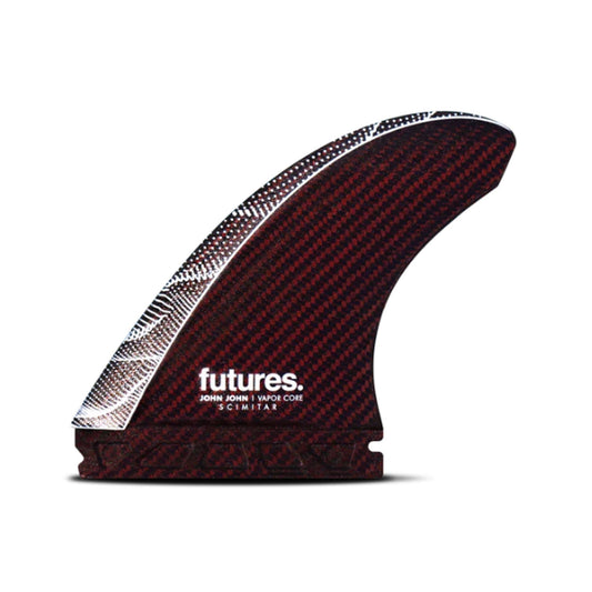 FUTURES Thruster Fin Set JJF Scimitar Vapor Core L Red