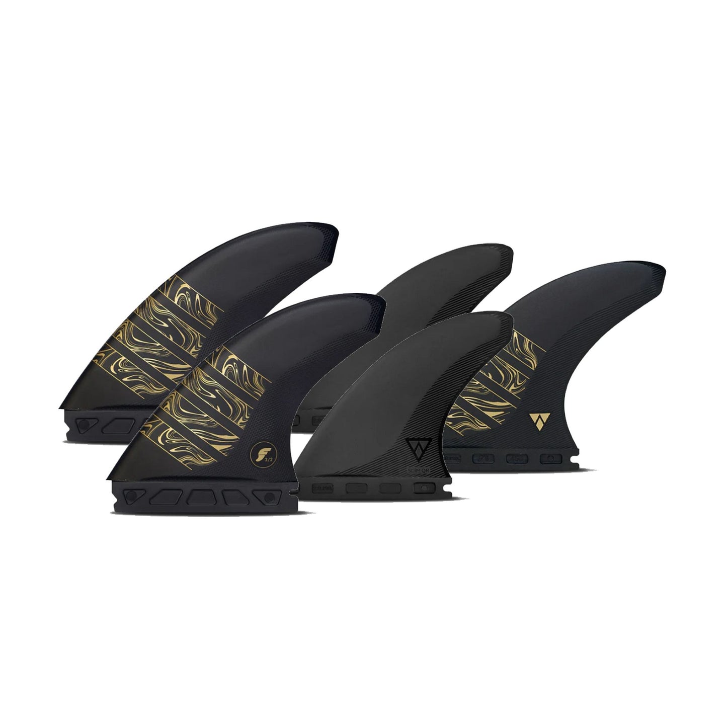 FUTURES Quad Thruster 5 Fin Set Vector 3/2 Alpha