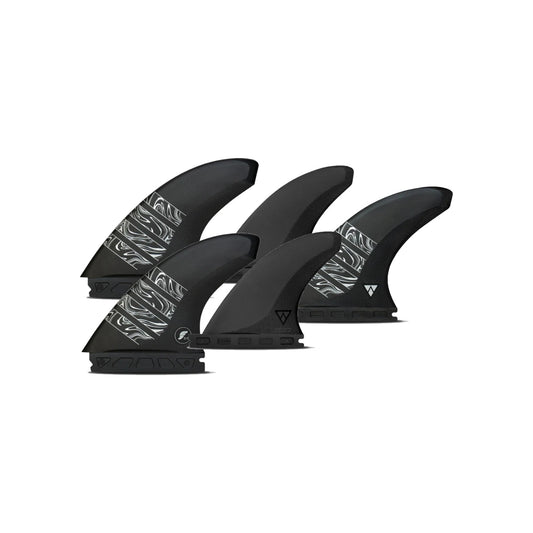 FUTURES Quad Thruster 5-Finnen-Set Vector 3/2 Alpha L Silber
