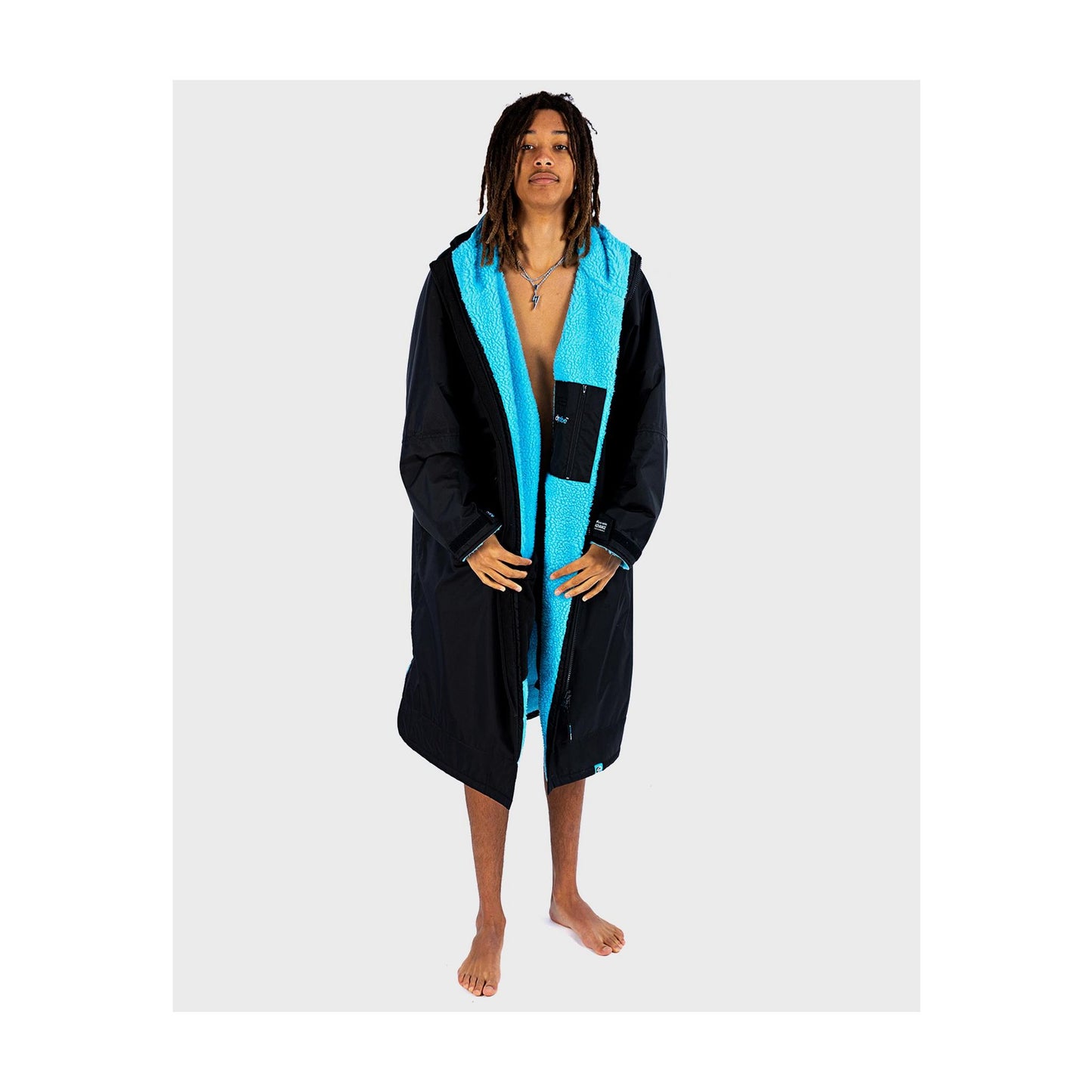 DRYROBE Advance Long Sleeve Black Blue XXL Schwarz Blau Adult