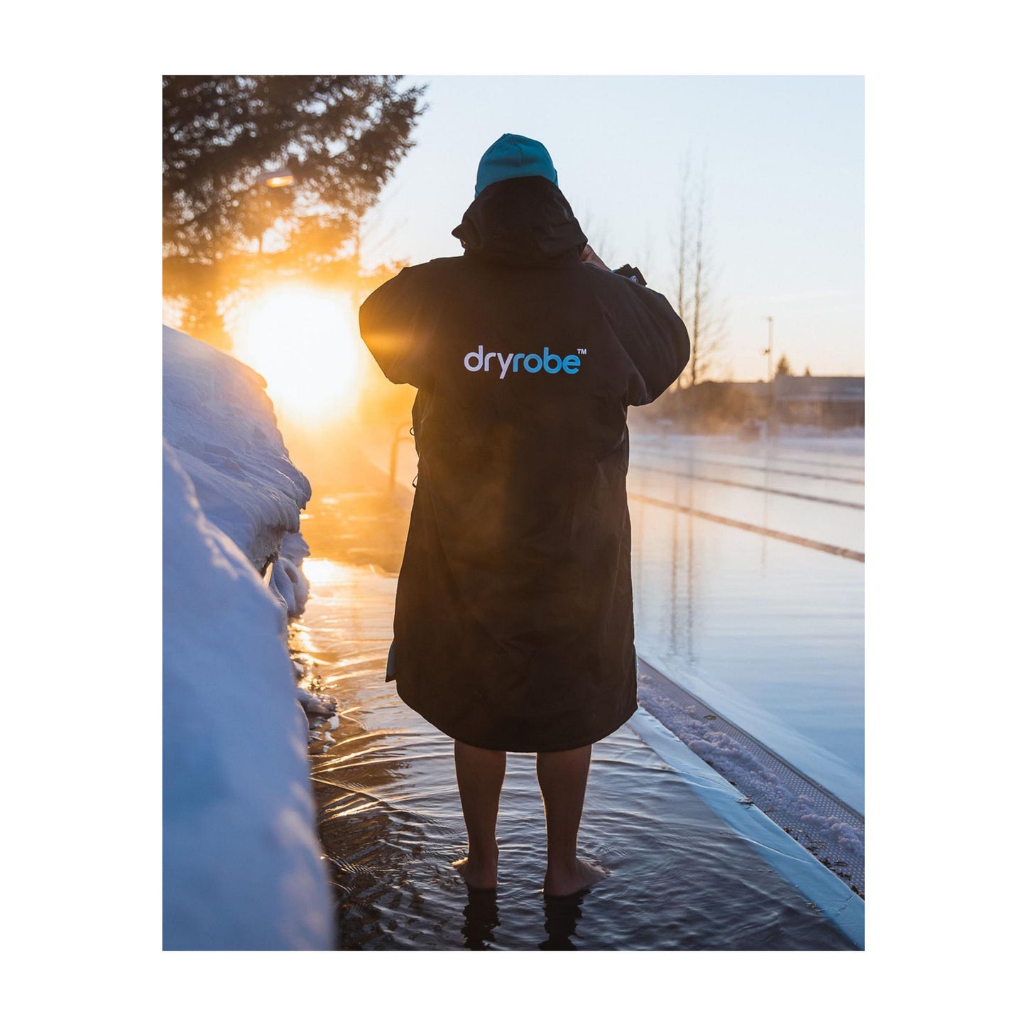 DRYROBE Advance Long Sleeve Black Blue XXL Schwarz Blau Adult