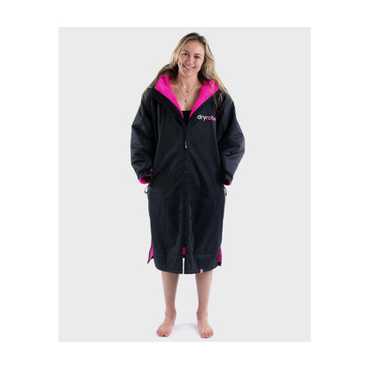 DRYROBE Advance Long Sleeve Black Pink XXL Schwarz Pink Adult