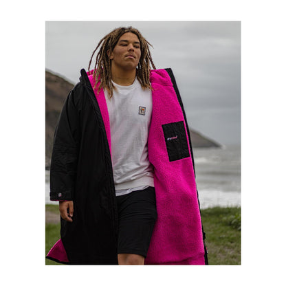 DRYROBE Advance Long Sleeve Black Pink XXL Schwarz Pink Adult