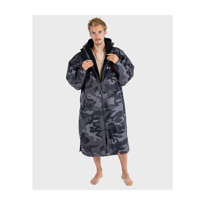 DRYROBE Advance Long Sleeve Black Camo XXL Schwarz Camo Adult