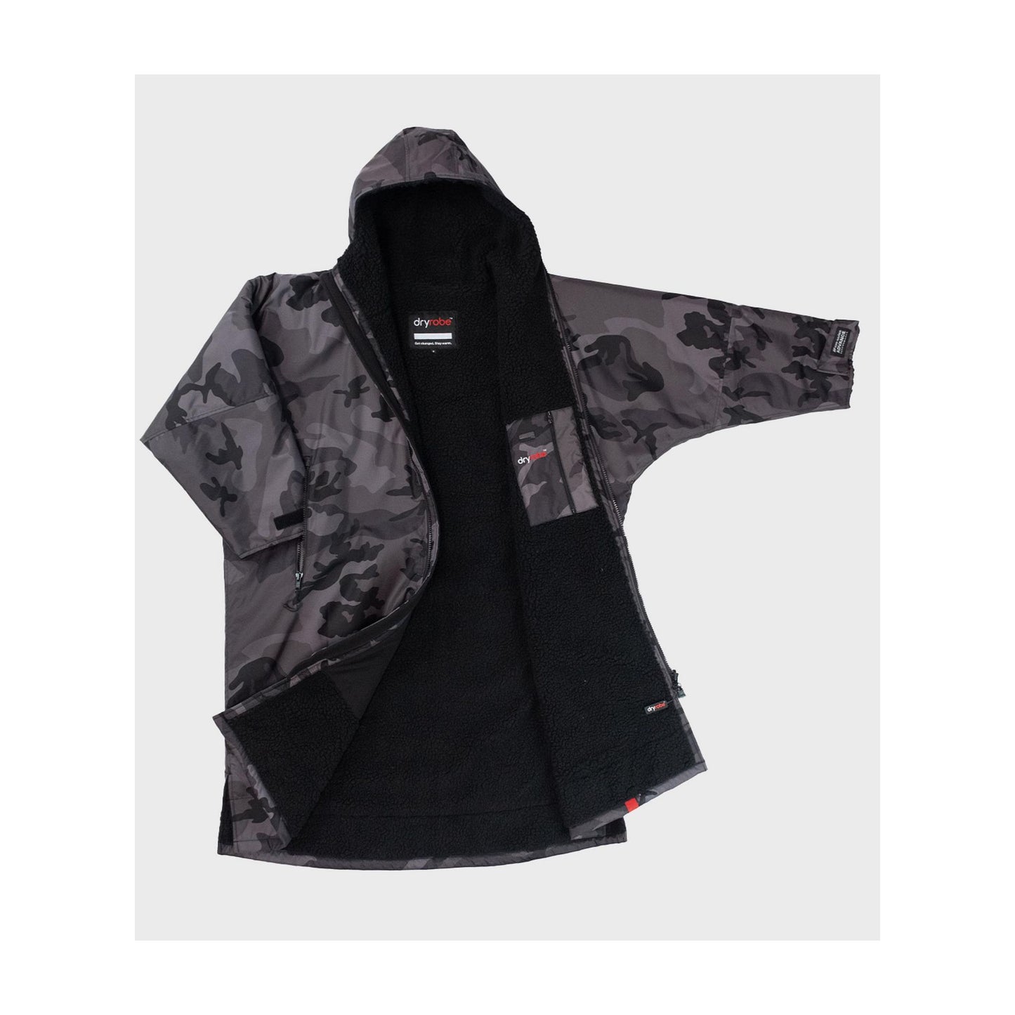 DRYROBE Advance Long Sleeve Black Camo XXL Schwarz Camo Adult