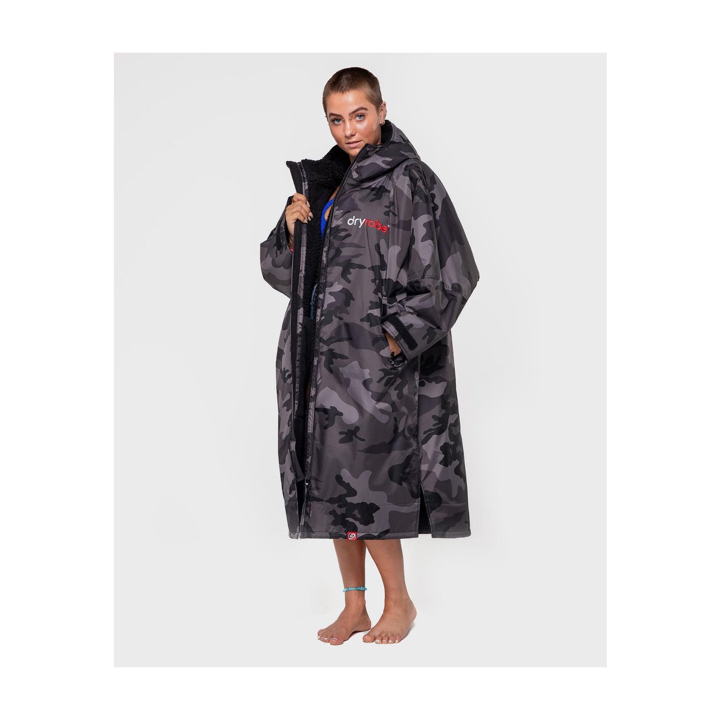 DRYROBE Advance Long Sleeve Black Camo XXL Schwarz Camo Adult
