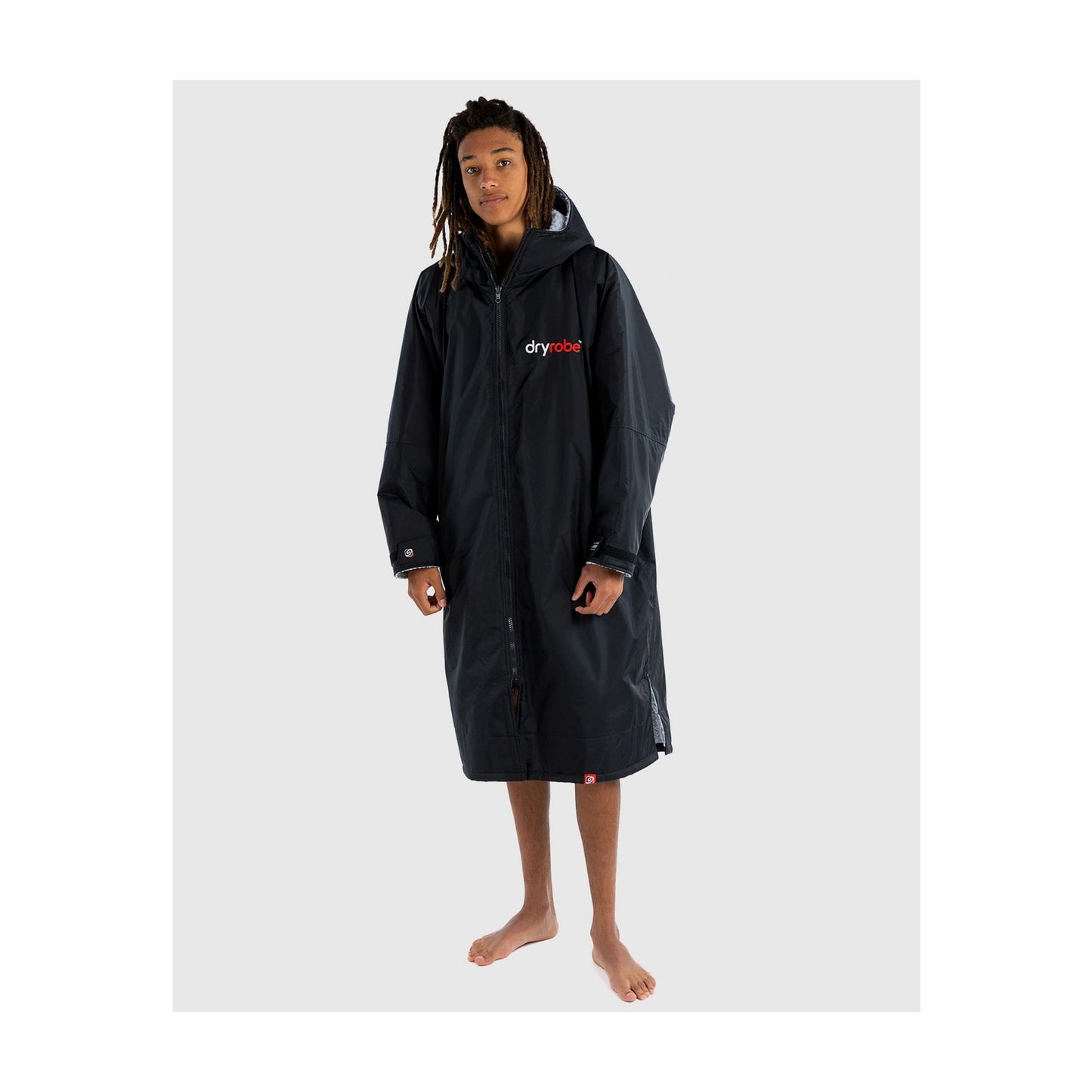 DRYROBE Advance Long Sleeve Black Gray XXL Schwarz Grau Adult