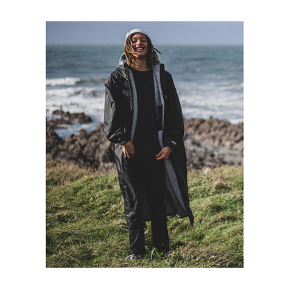 DRYROBE Advance Long Sleeve Black Gray XXL Schwarz Grau Adult
