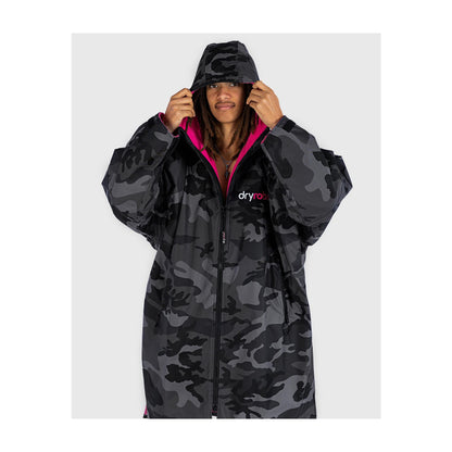 DRYROBE Advance Long Sleeve Black Camo Pink XXL Schwarz Camo Pink Adult