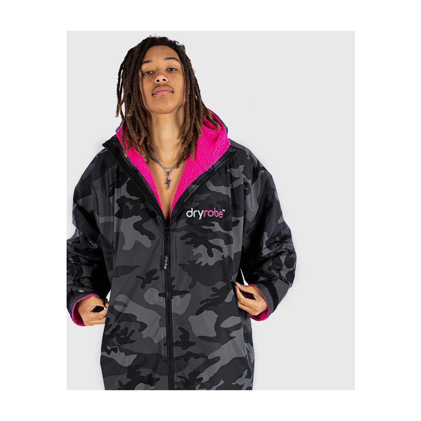 DRYROBE Advance Long Sleeve Black Camo Pink XXL Schwarz Camo Pink Adult