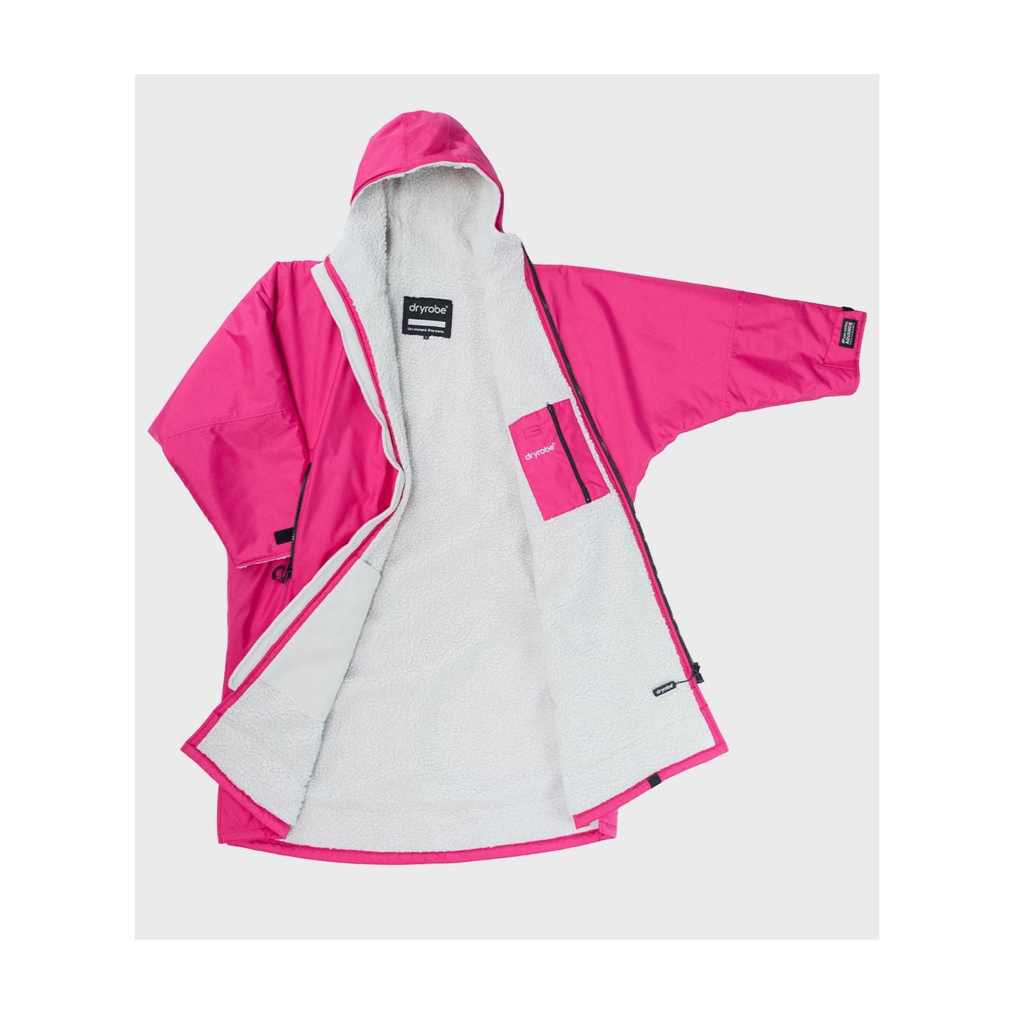 DRYROBE Advance Long Sleeve Pink Light gray XXL Pink Hellgrau Adult